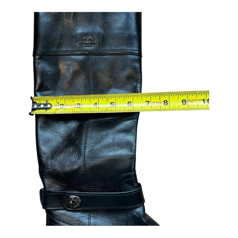 Coach Woman’s Eva Skinny Calf Leather Boot - Equestrian Size 10 - Picture 12 of 13
